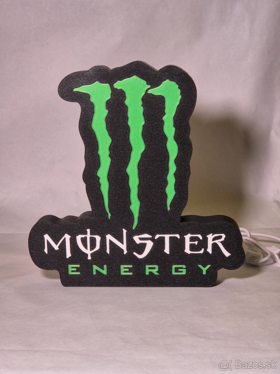 Monster energy drink svietiace logo - 2