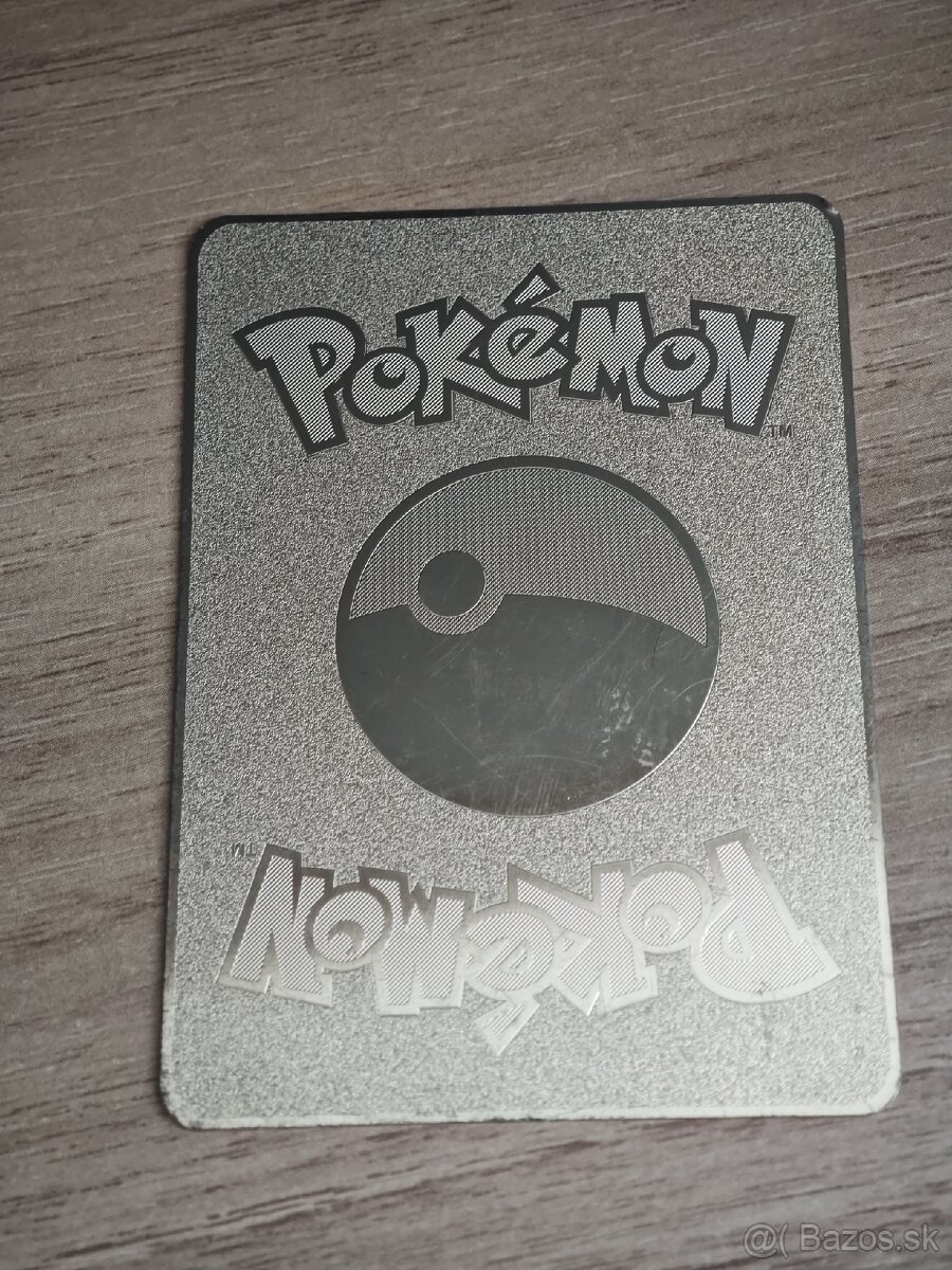 Predám kovovú kartička Pokémon - 2