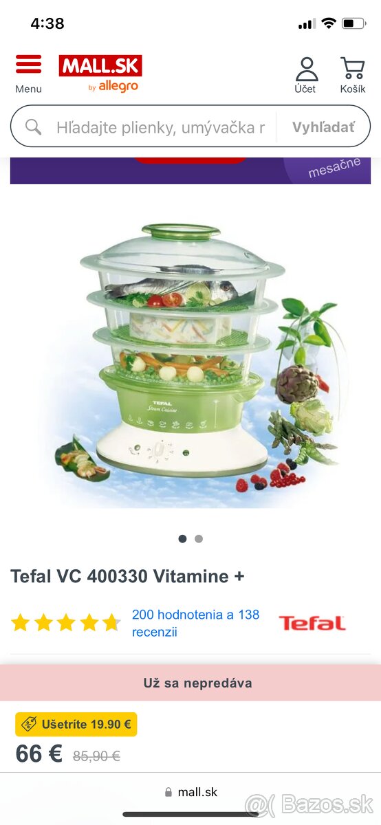 Predám parný hrniec Steam Cuisine Vitamix + - 2