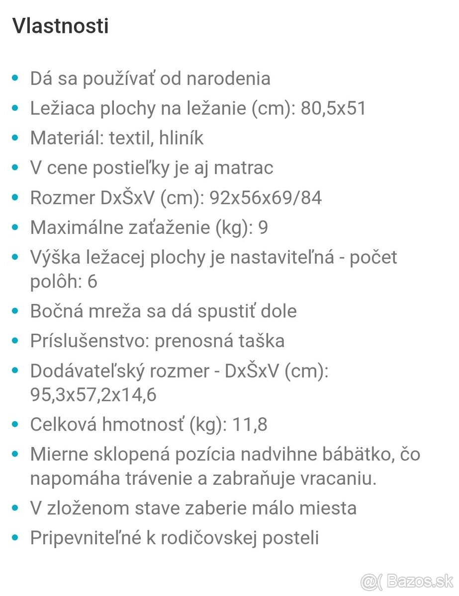Postieľka Cozee - 2