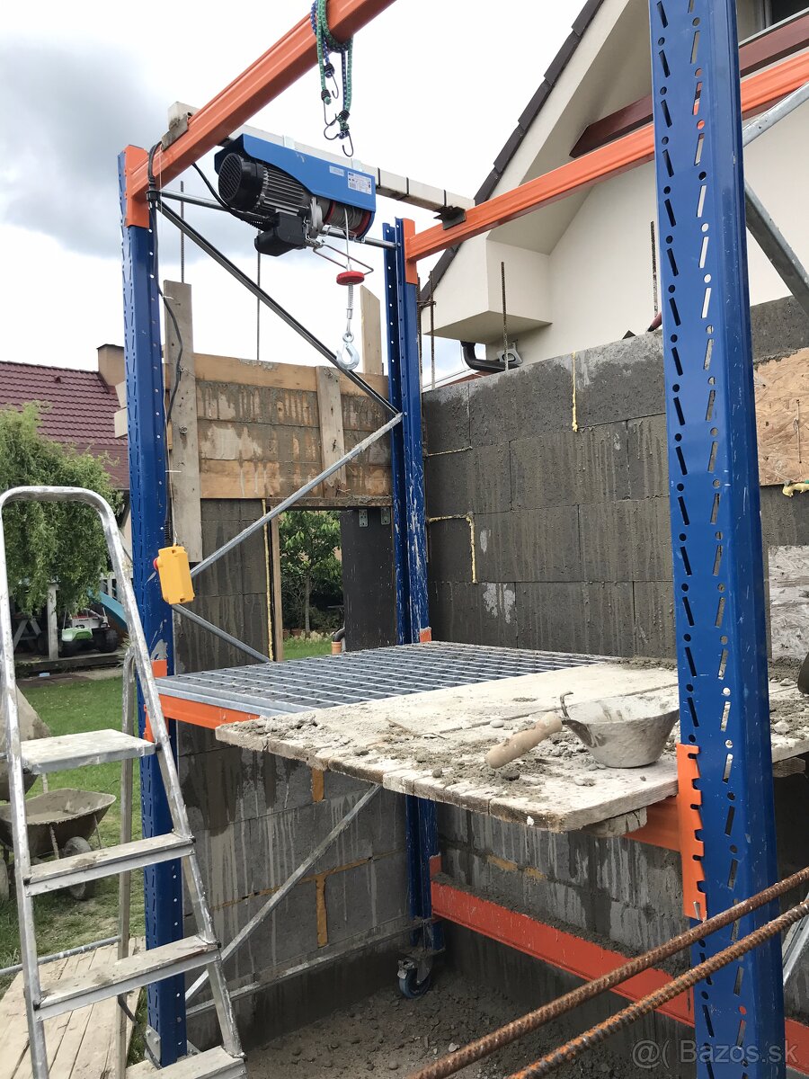 Mobilne stavebne lesenie + elektricky navijak - 2