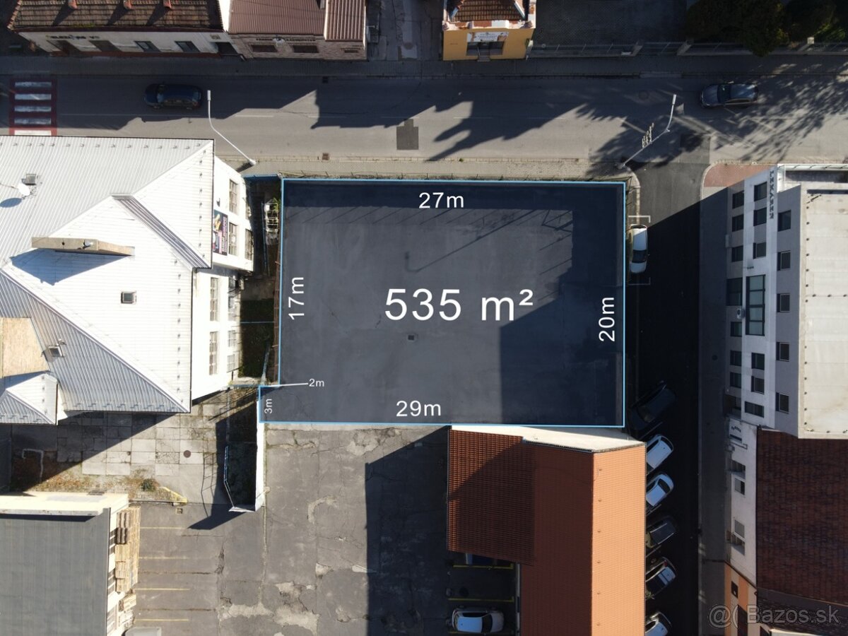 Na predaj jedinečný pozemok priamo v centre, Nové Zámky, 534 - 2