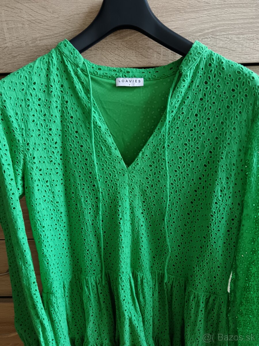 Zelené ažúrové šaty - 2
