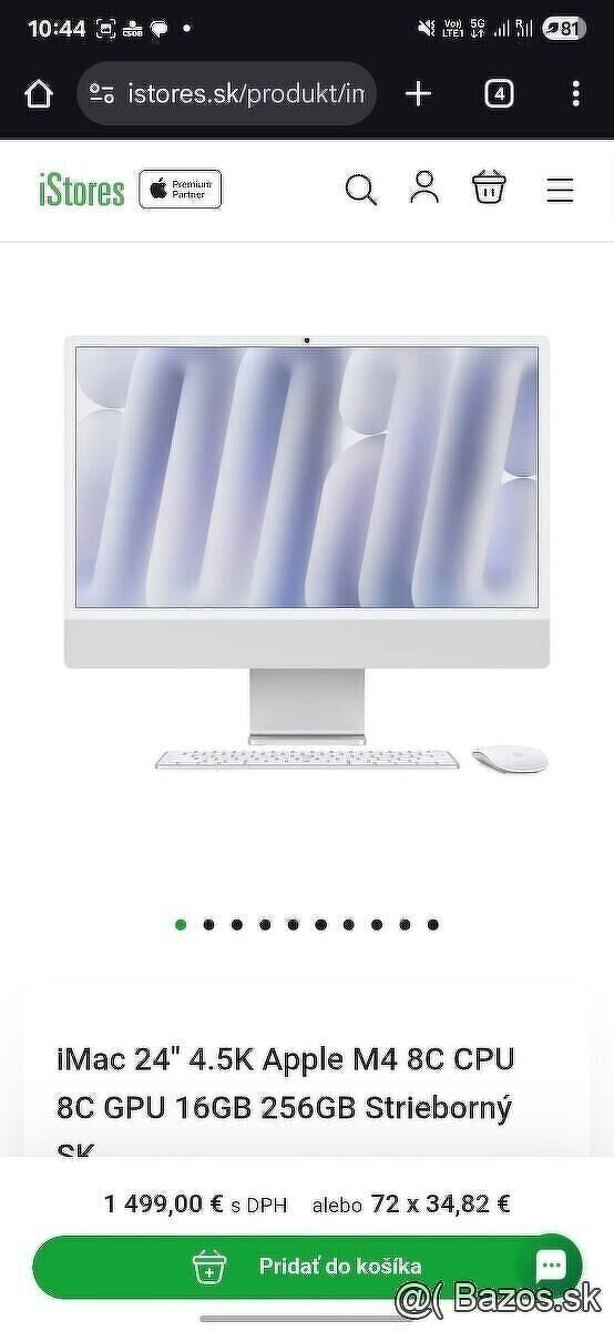 iMac M4 - 16 GB RAM - AKO NOVÝ - 2