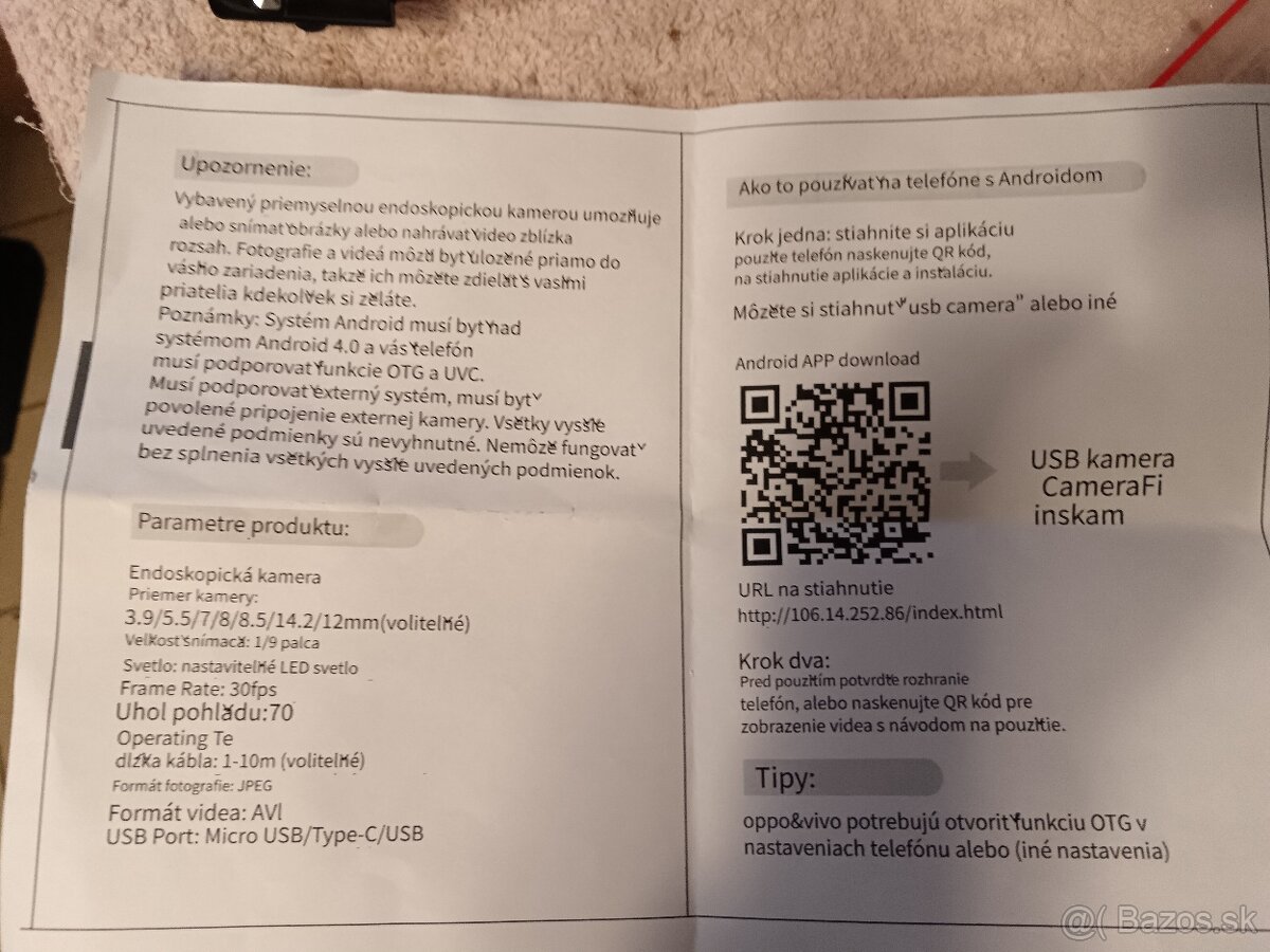 Endoskopická kamera - 2