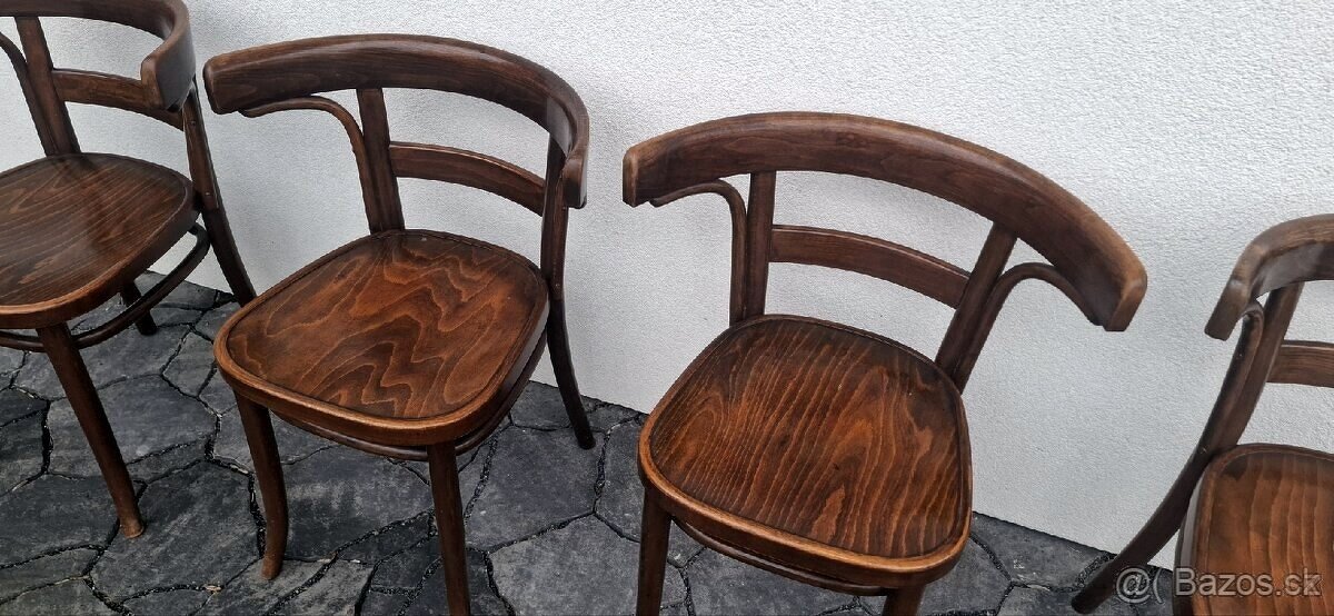 Celodřevěné stoličky THONET 4ks - 2