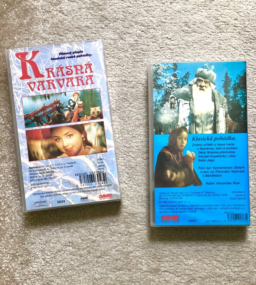 VHS kazety ruské rozprávky - 2