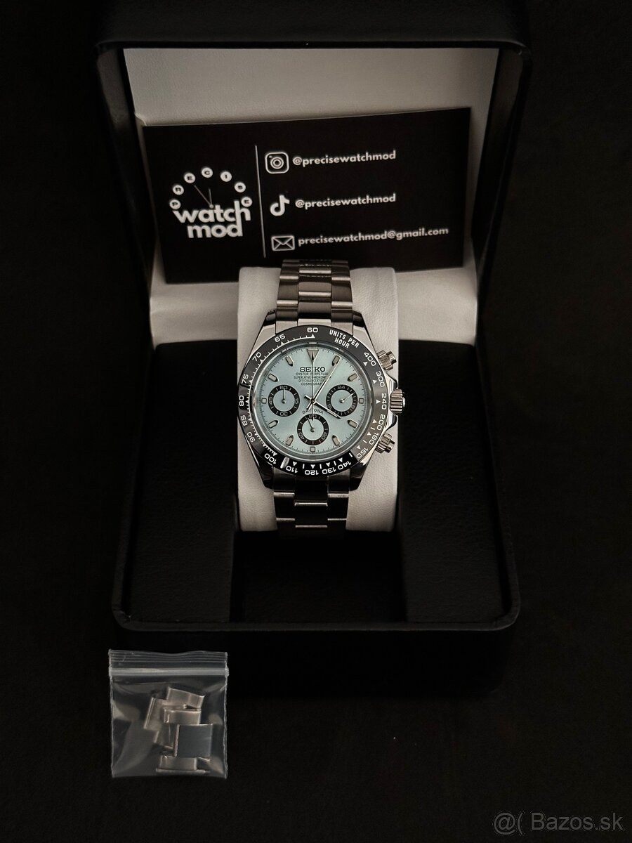 Seiko mod Daytona Blue - 2