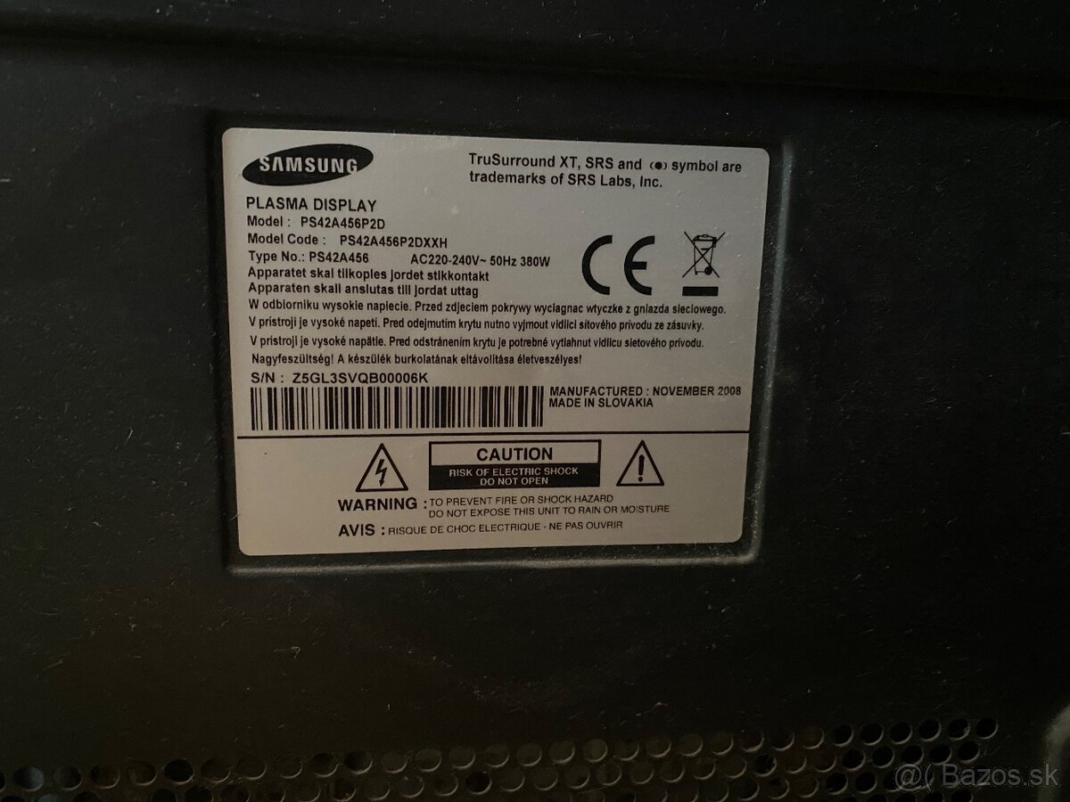 Samsung Plasma displey - 2