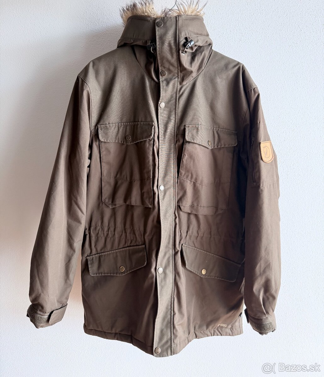 Zánovná zimná parka Fjallraven Sarek Winter Jacket M Khaki - 2