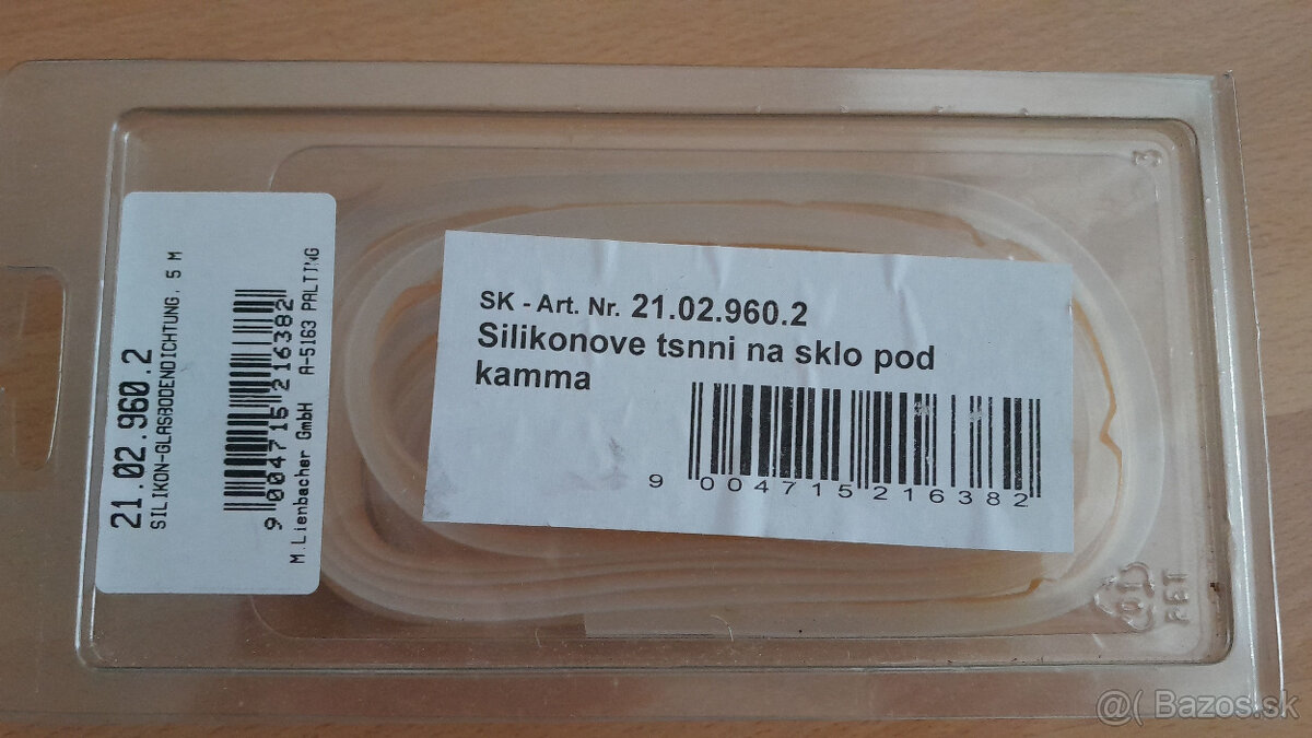 Predám silikónové tesnenie Lienbacher na sklo pod kachle-5m - 2