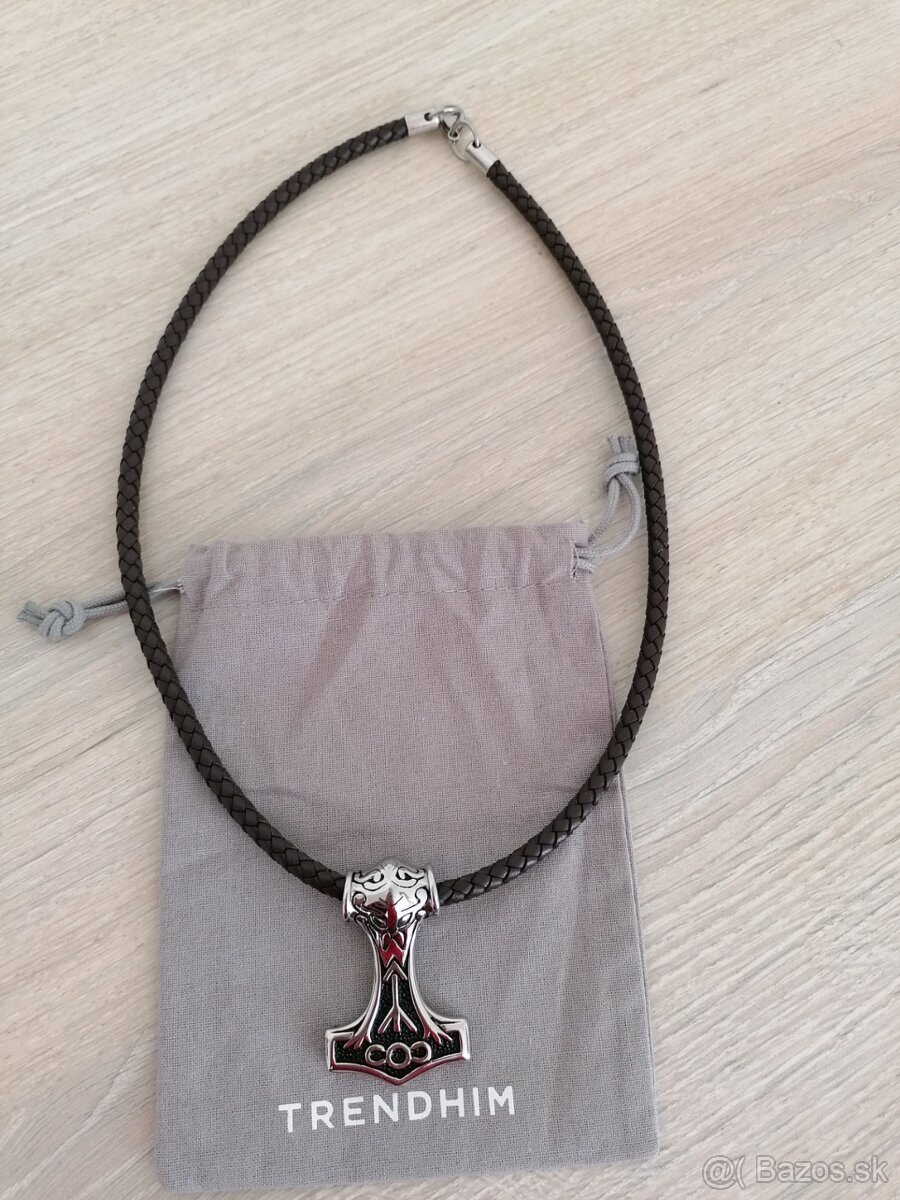 Predám pánsky vikingsky náhrdelník Thorove kladivo Mjölnir - 2