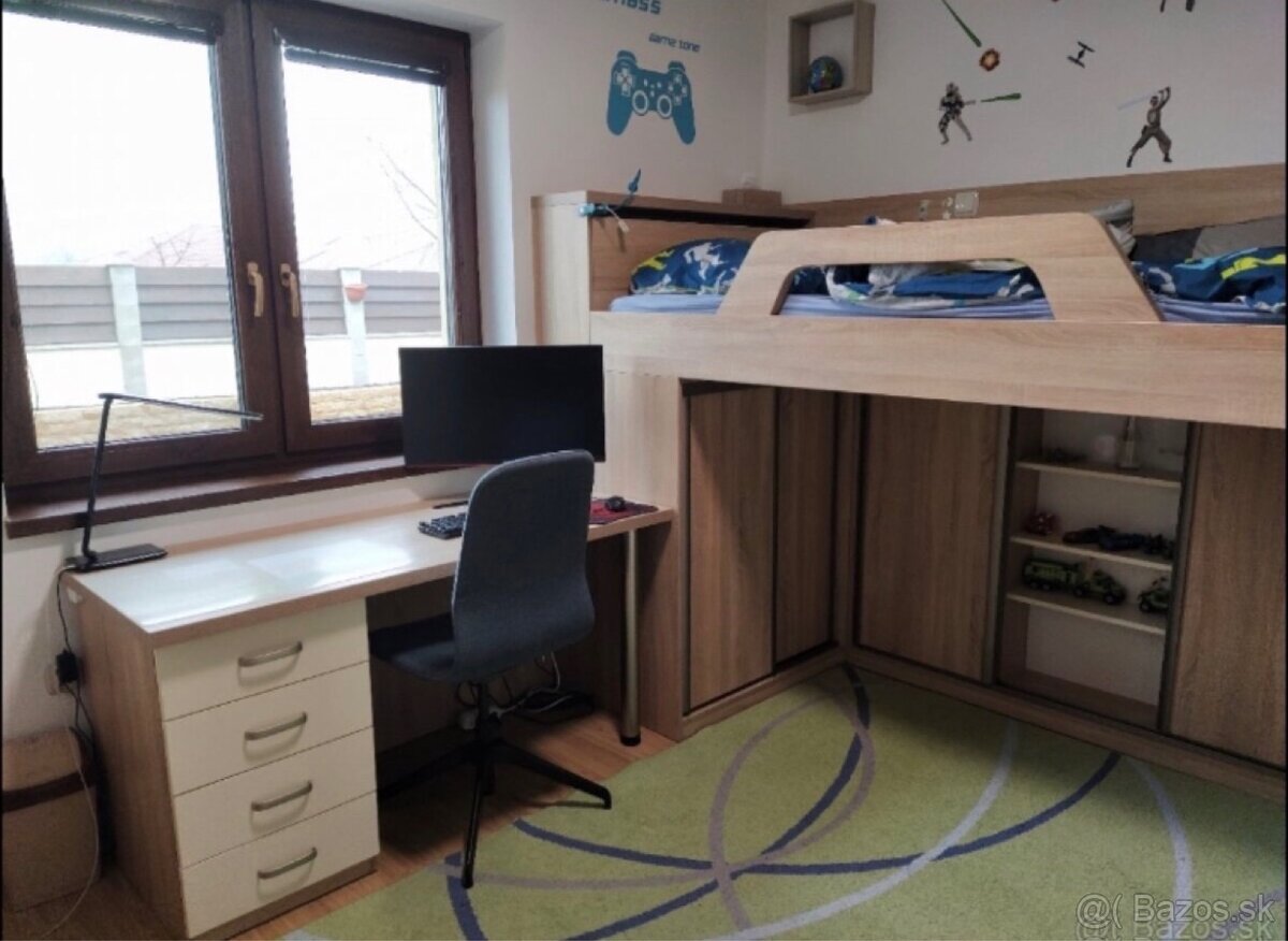 Vyvýšená posteľ 90x200 - 2