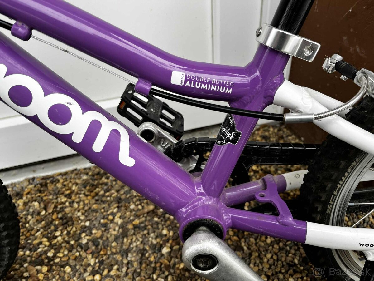 bicykel detský WOOM 2 - 14” fialový - 2