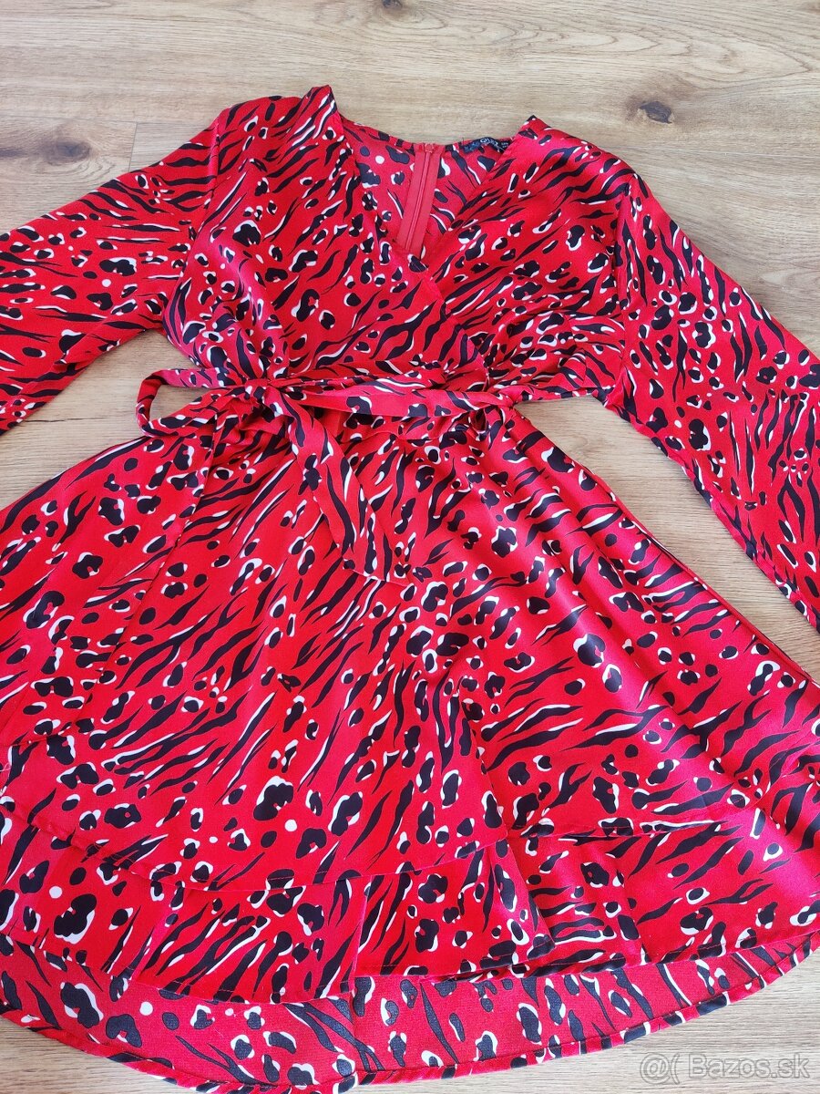 Dámske červené šaty 44 - 2