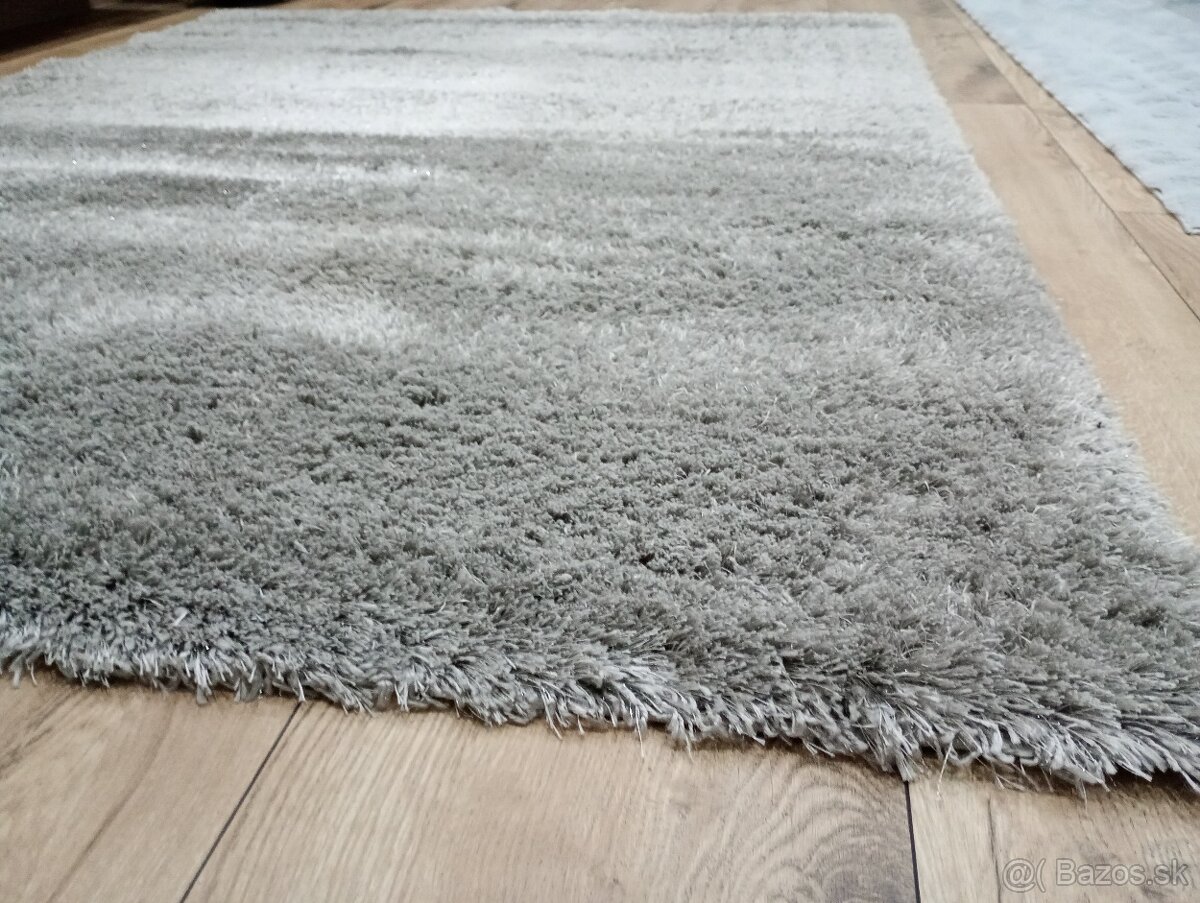 Koberec 160x220 striebro - sivý - 2