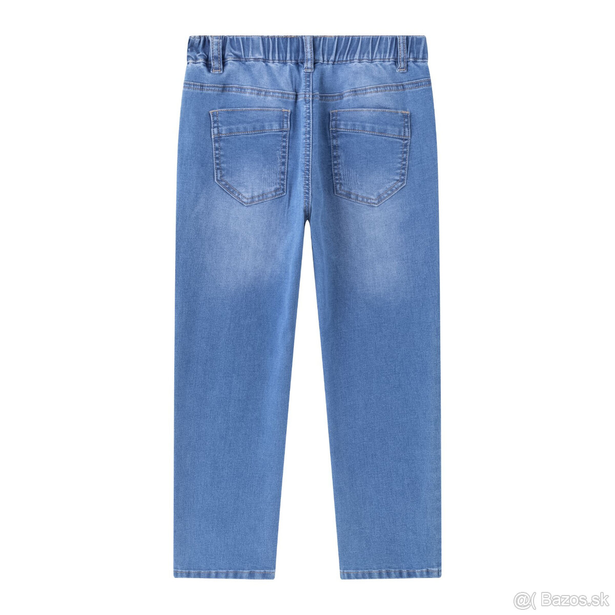 Detské džínsové nohavice s elastickým pásom – nové - 2