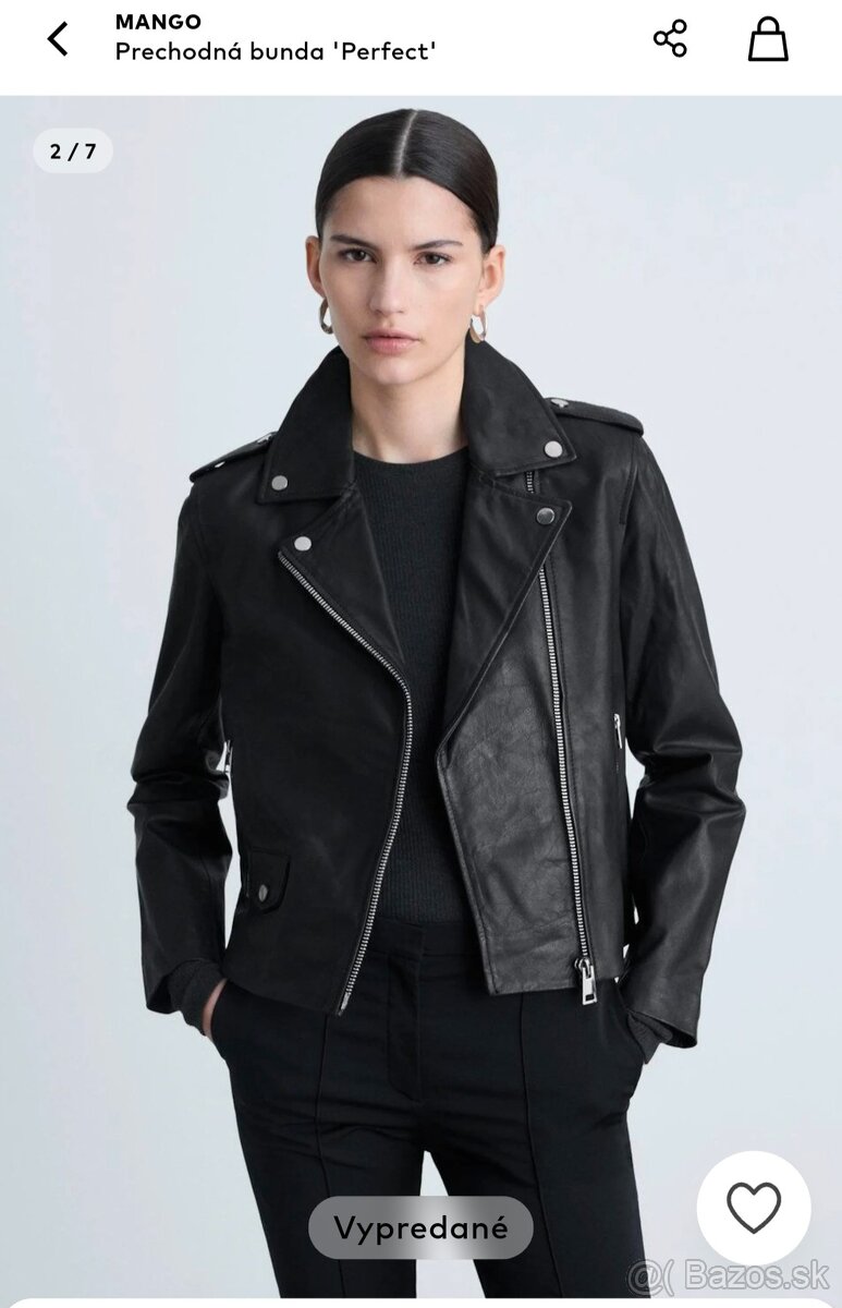 KOŽENÁ BUNDA MANGO - 2