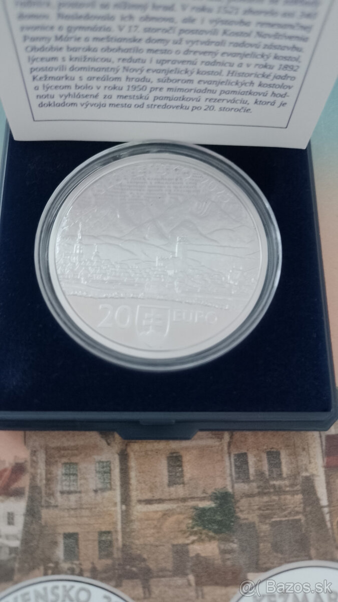 Strieborná minca 20 € MPR Kežmarok PROOF 2025 - 2