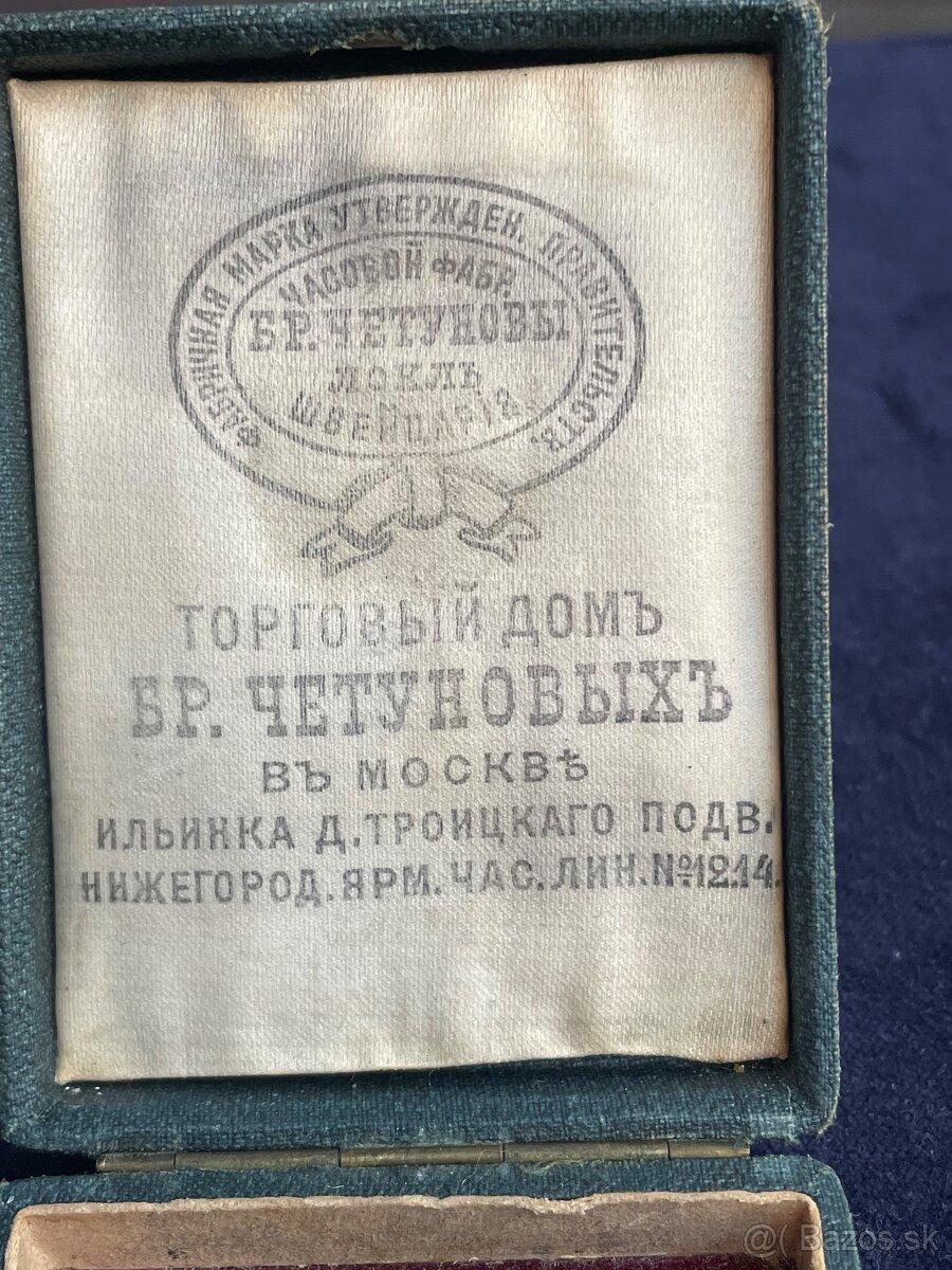 starozitne strieborné hodinky v etui - 2