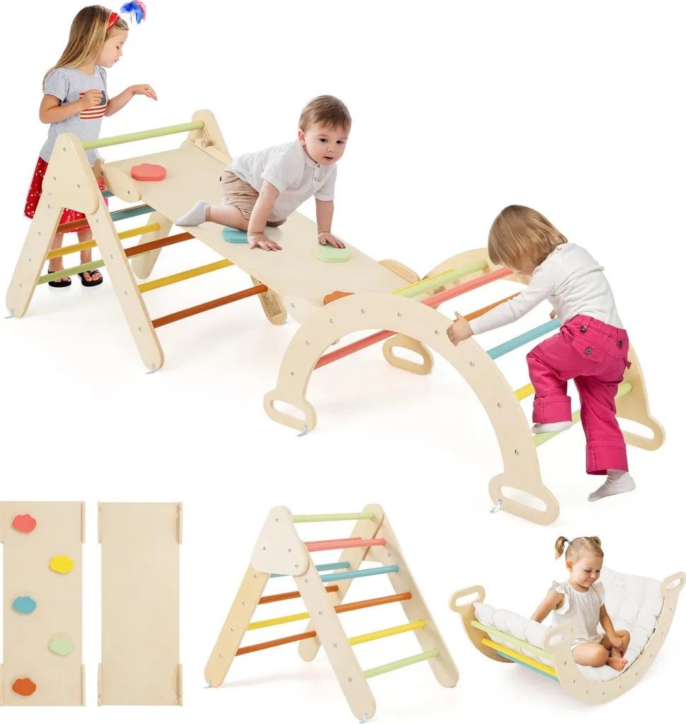 Montessori Piklerovej trojuholník s hojdačkou a šmykľavkou - 2