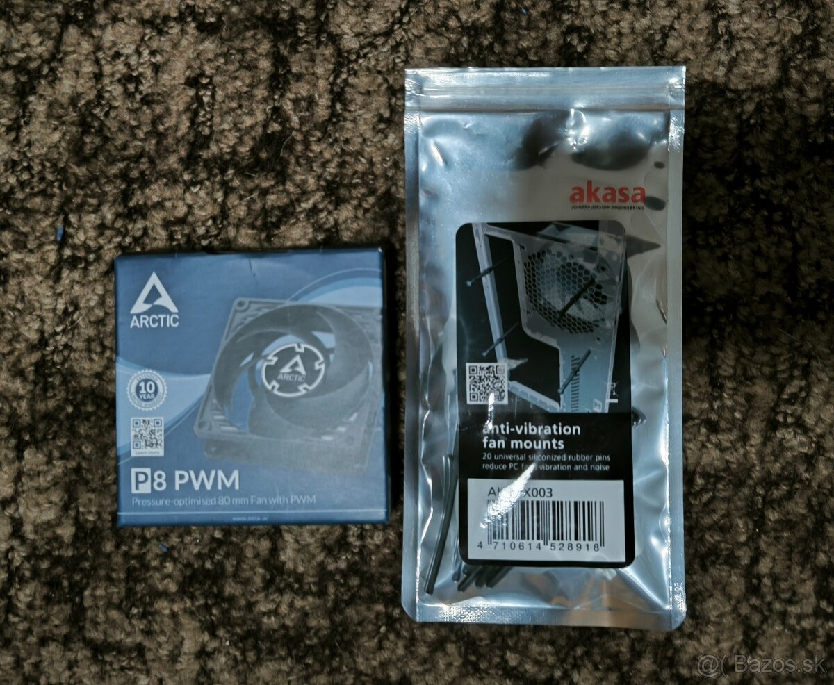 PC skriňa Micro Tower ATX AkygaAK35BK + vetrák Arctic P8 PWM - 2