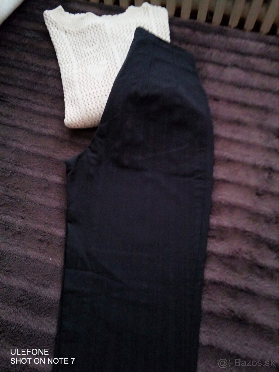 Čierne strecove úzke nohavice S - 2