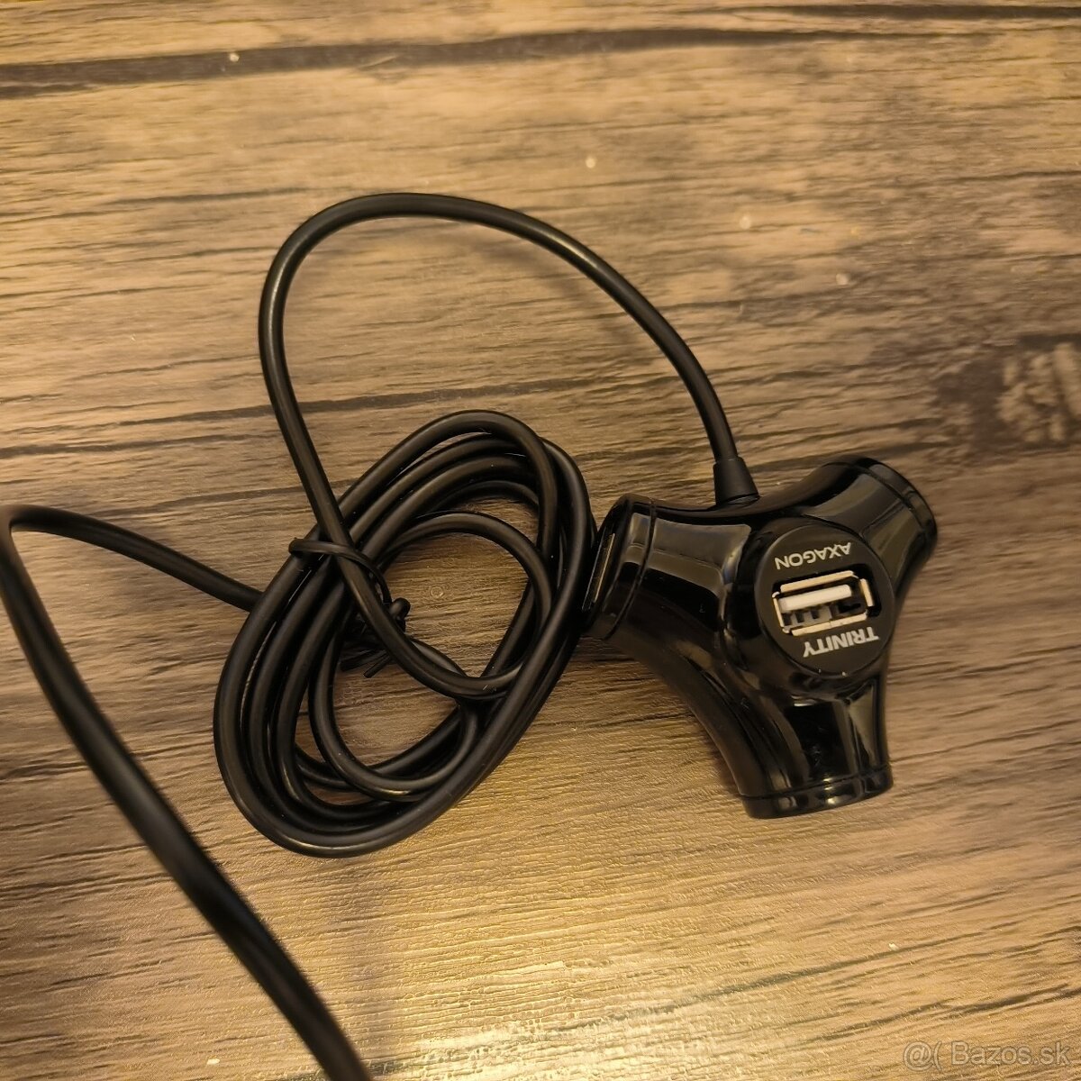 USB hub Axago hue-X3B Trinity čierny - 2