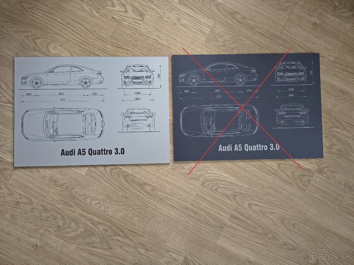 Hliníkové obrazy autá - 2