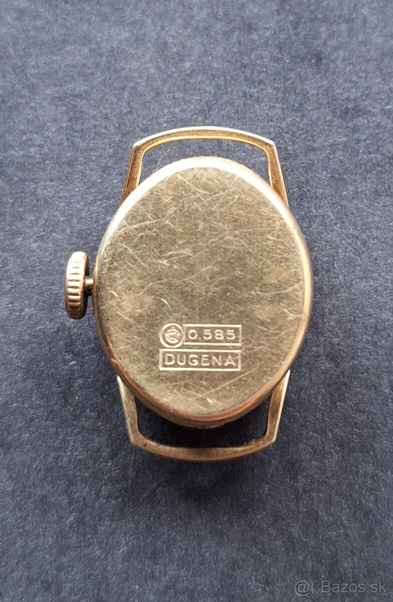 Zlaté dámske hodinky Dugena - 2