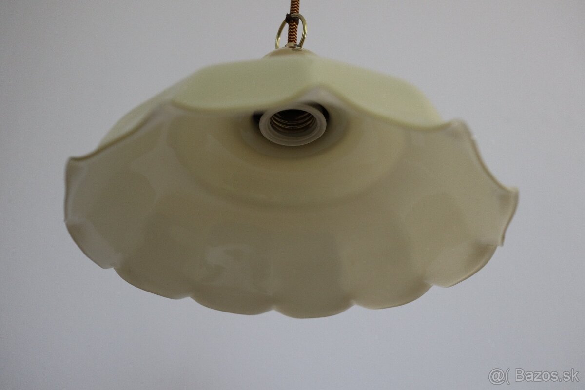 Starožitná kuchynská lampa sťahovacia. - 2