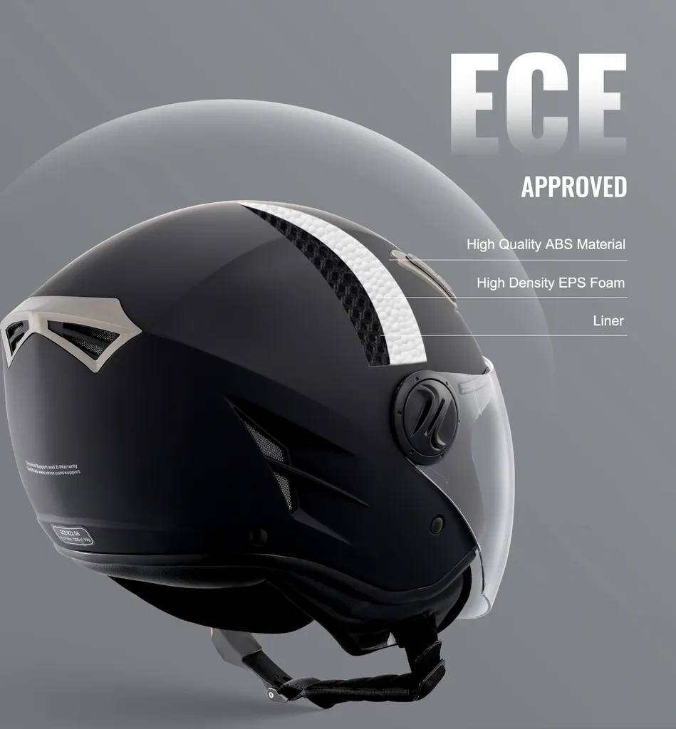 3/4 motocyklová prilba značky VEVOR - XL - 2