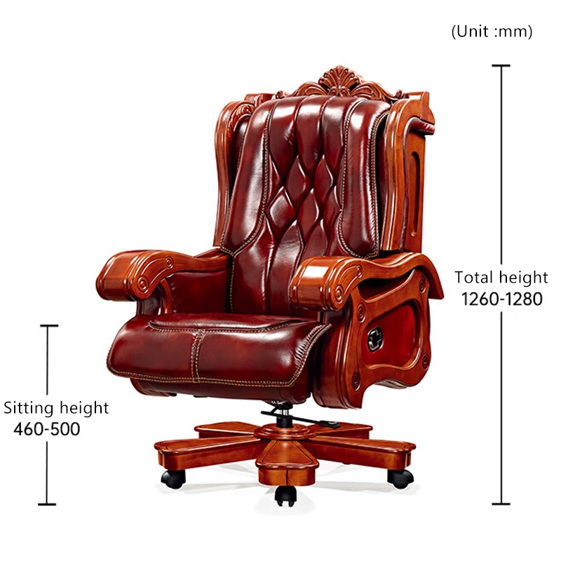 Kancelárske kreslo kožené - 2