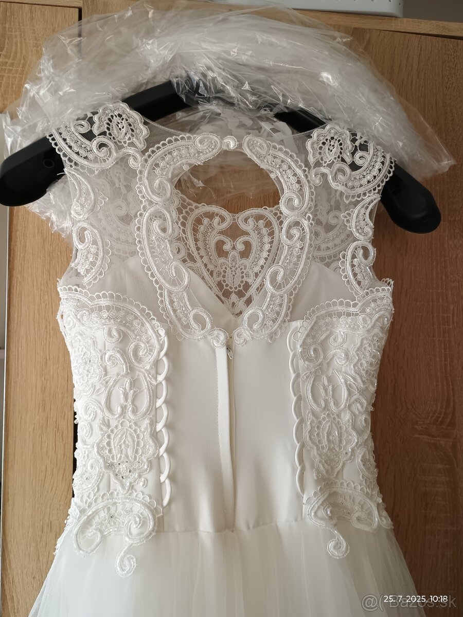 Svadobné šaty 36-38,S-M - 2