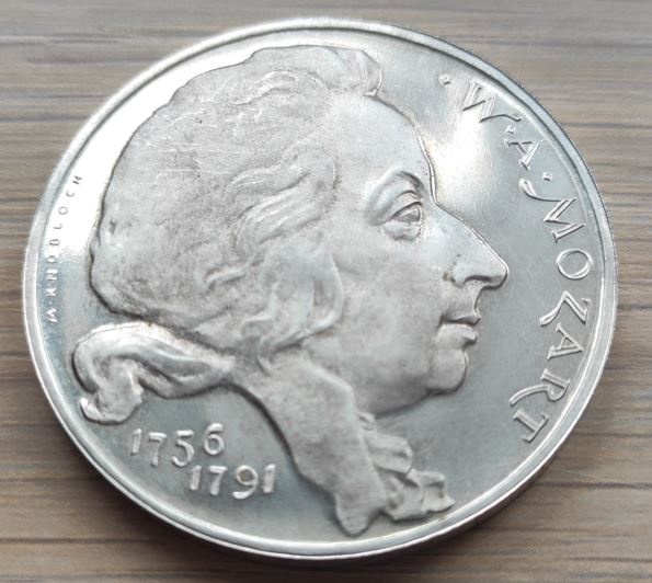 Medaila - M.Knobloch - W.A.Mozart - 2