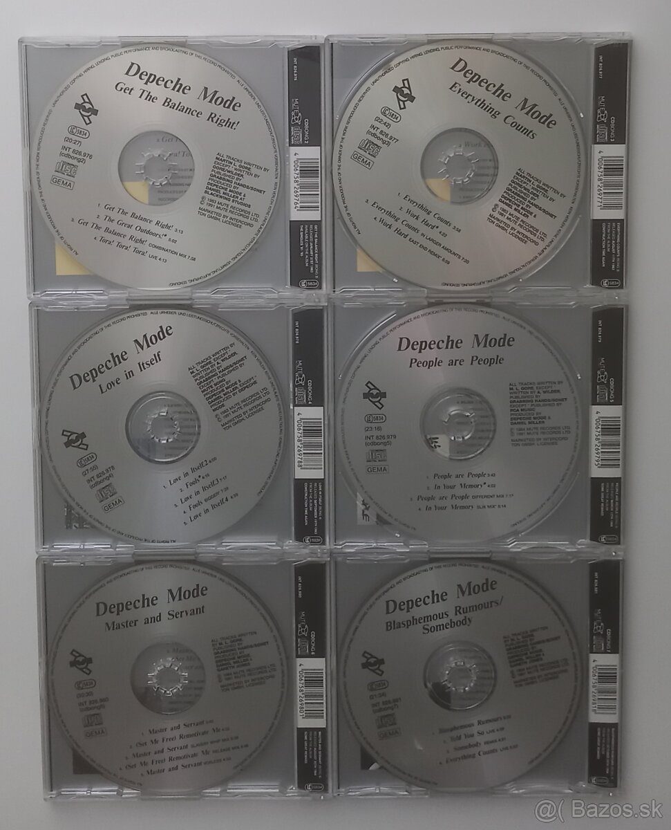 Depeche Mode 6 x CD Germany - 2