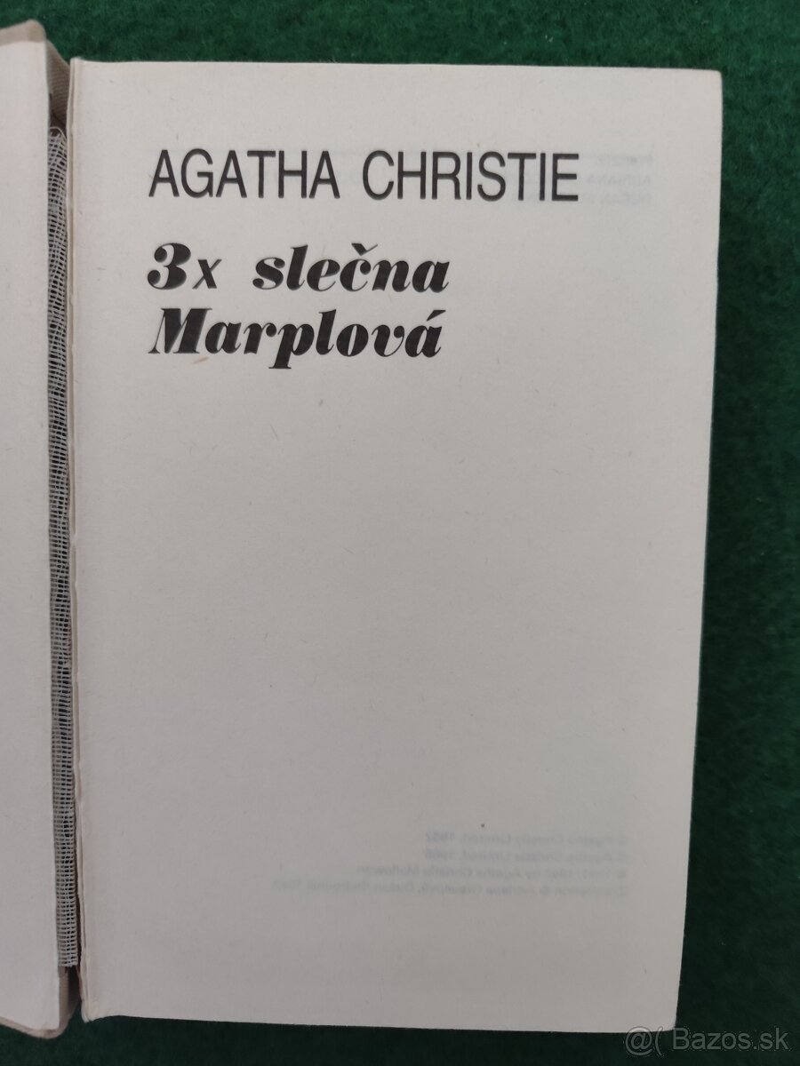Kniha "3x slečna Marplová" - 2
