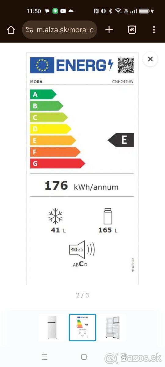 Úplne nová chladnička s mrazničkou - 2