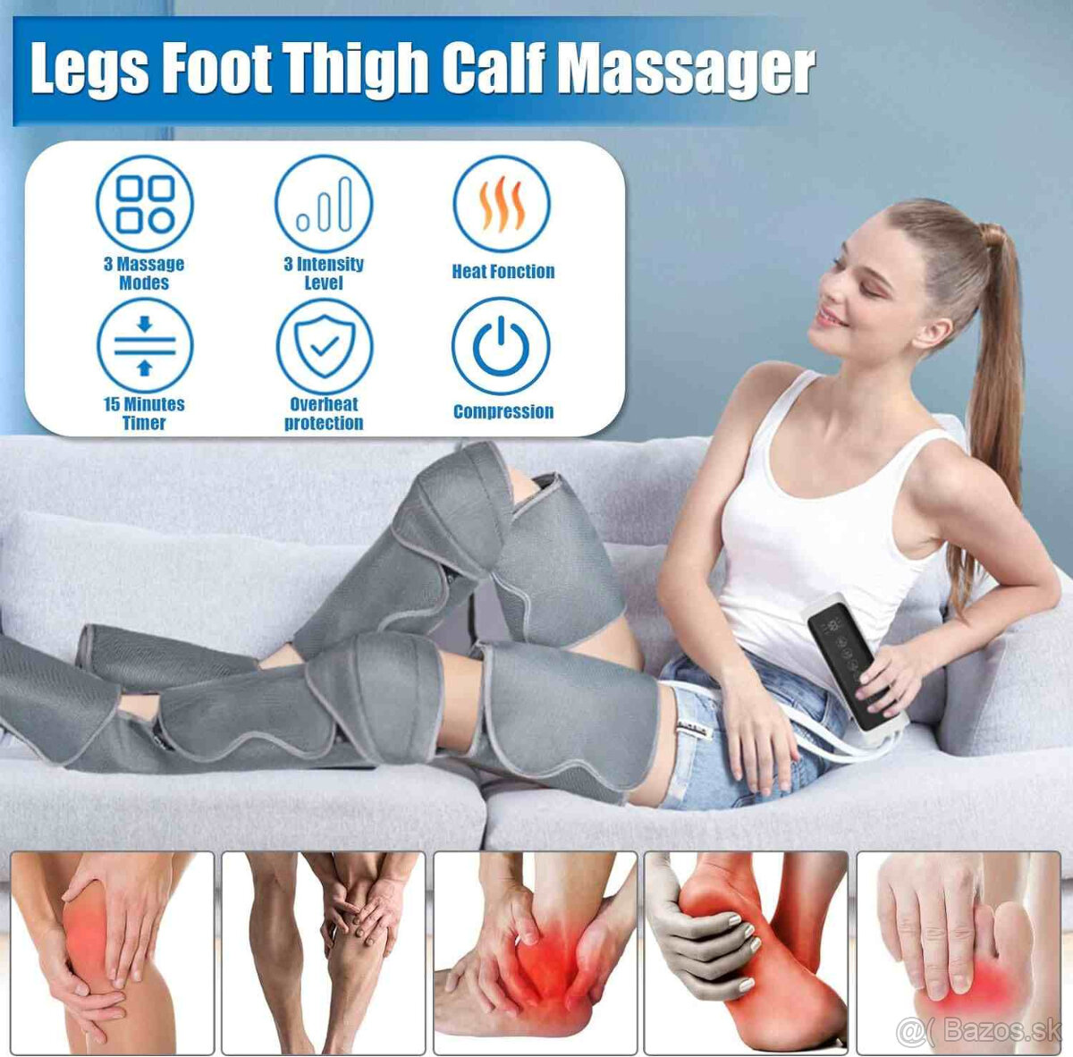 Masážny vzduchový prístroj na nohy AirfloWell - 2