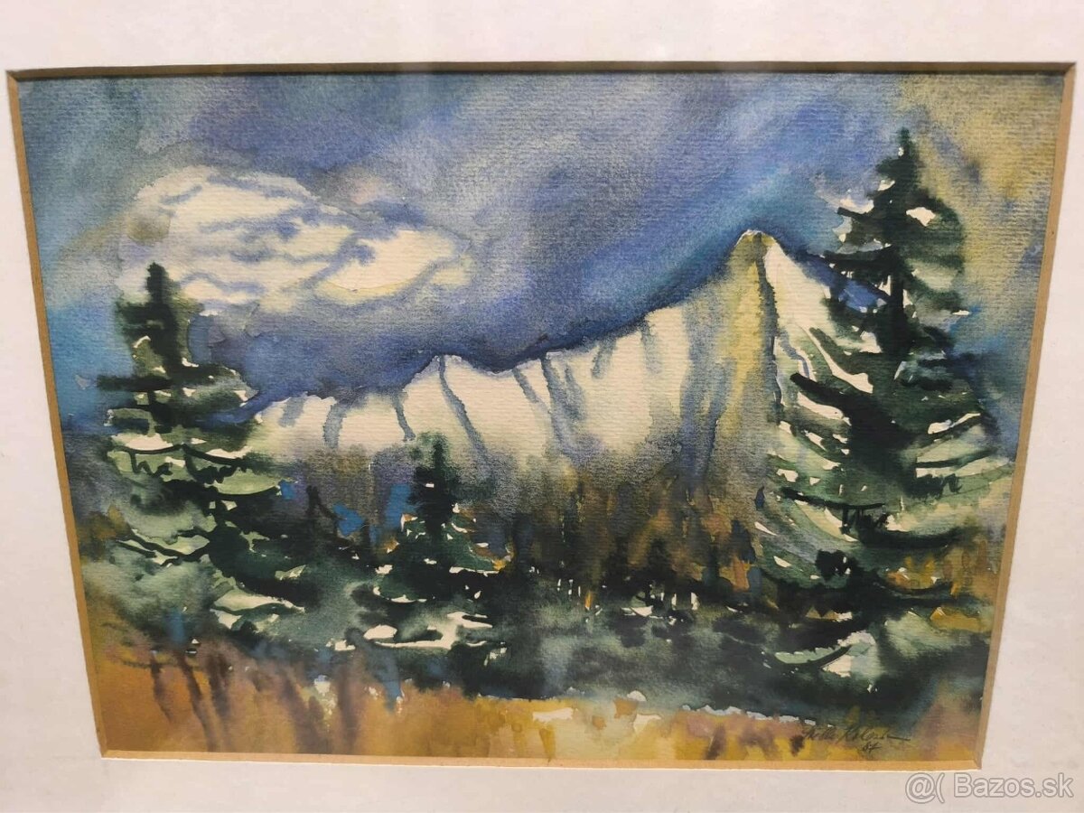 Svetlana Kolesárová - aguatel na papieri - 2