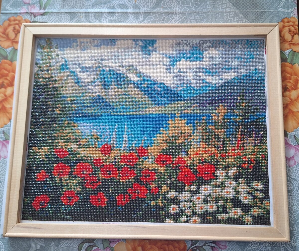Diamantové maľby – ručná práca, rámované - 2