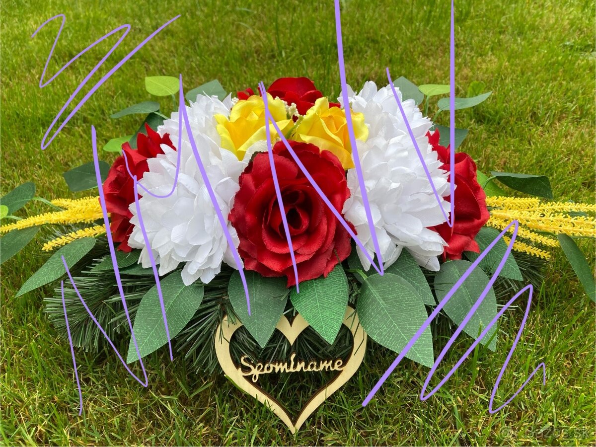 Ikebana Cervene Ruze - 2