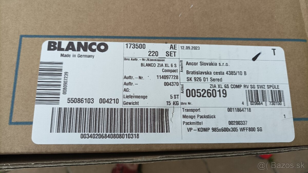 Granitový kuchynský drez -BLANCO - 2