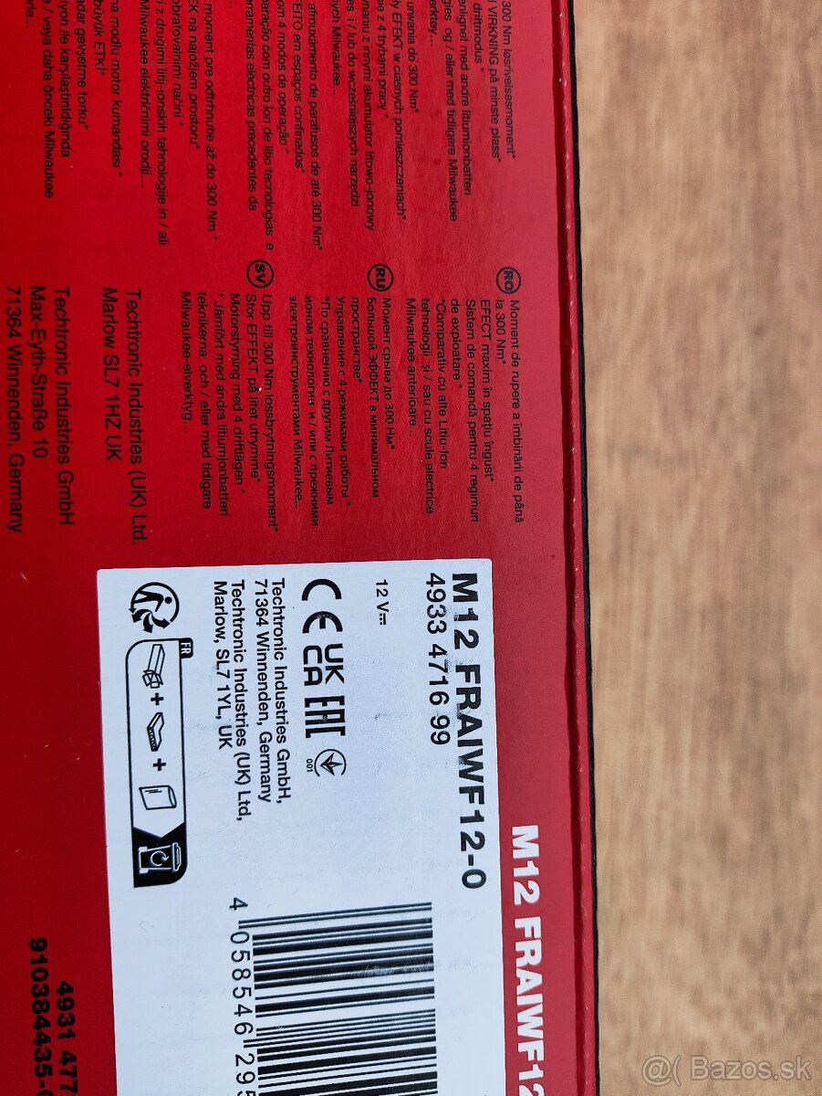 Milwaukee M12FRAIWF12-0 - 2