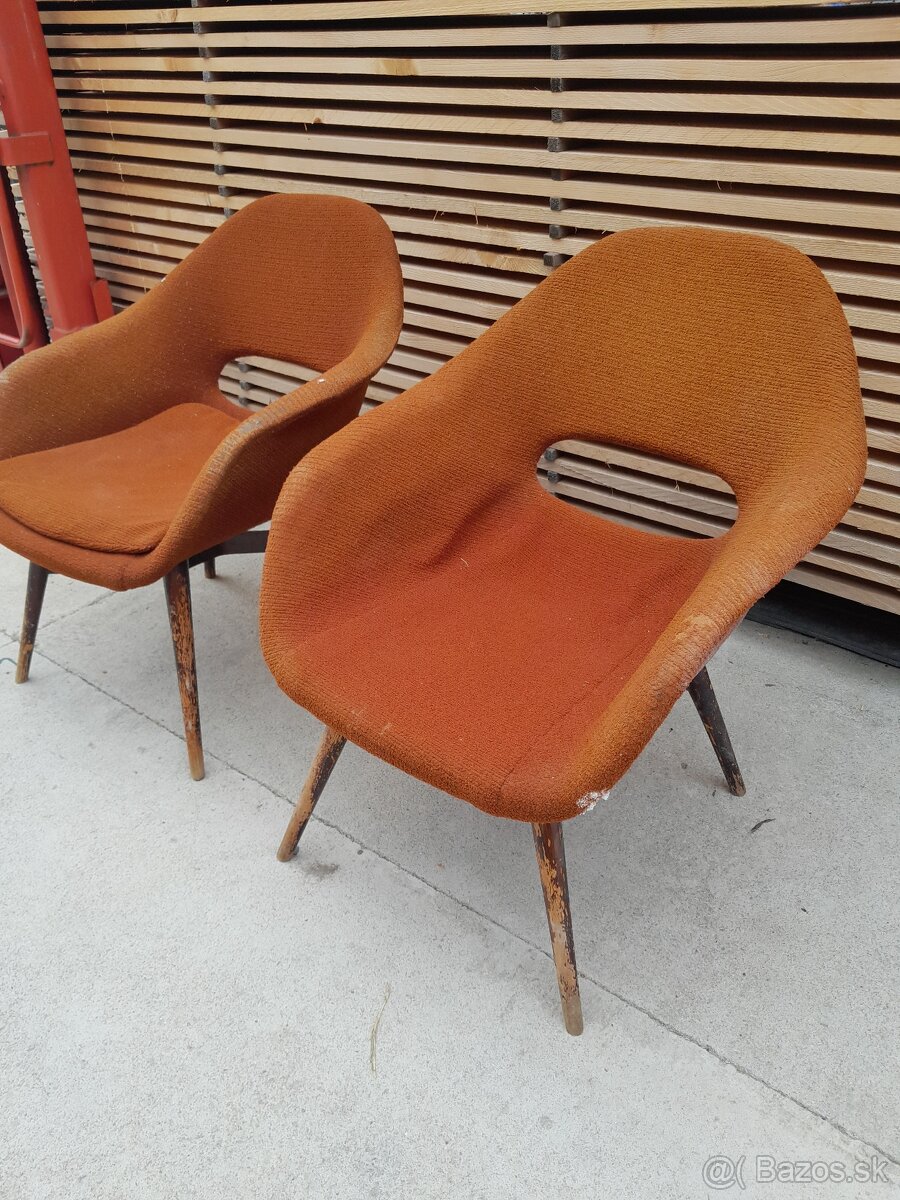 Predám škrupinkové retro kreslá - 2