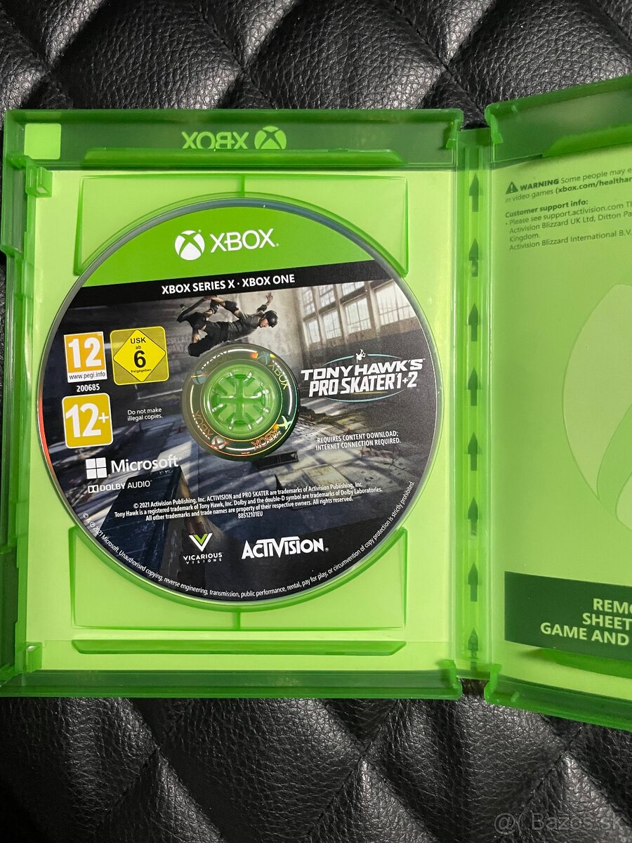 Predám Tony Hawk’s Pro Skater 1+2 na XBOX - 2