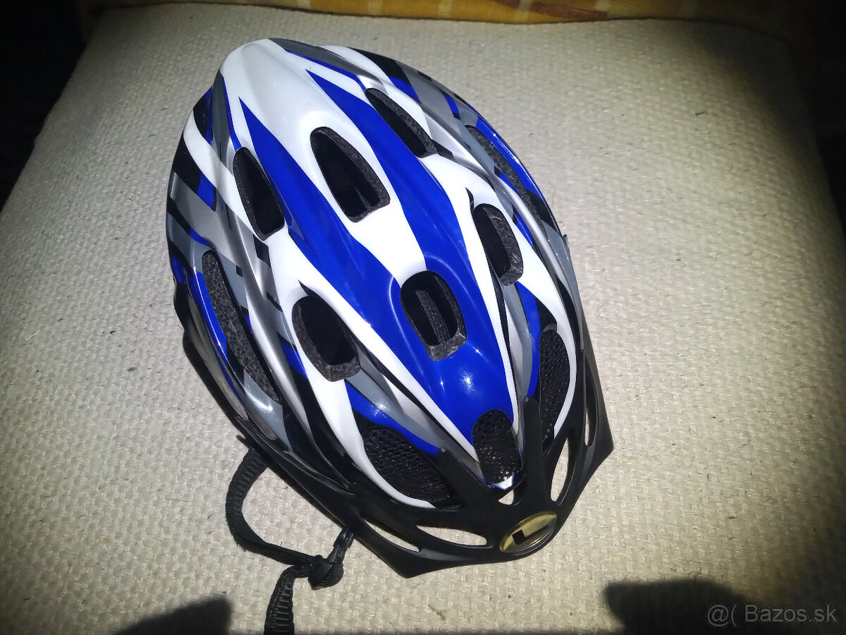 cierno-modro-siva cyklisticka prilba Longus - 2