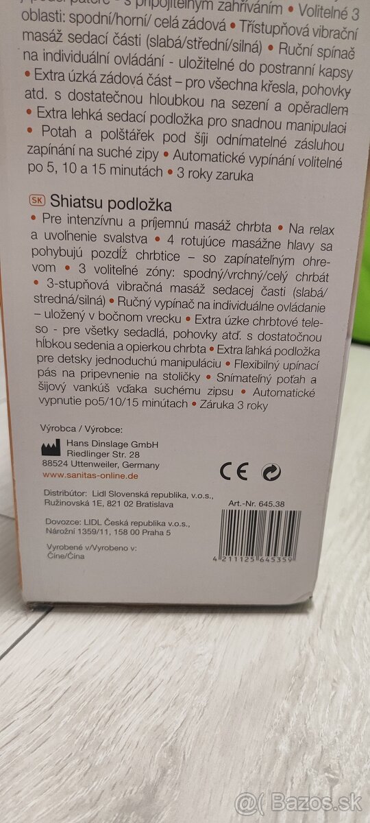 Masážna podložka Shiatsu - 2