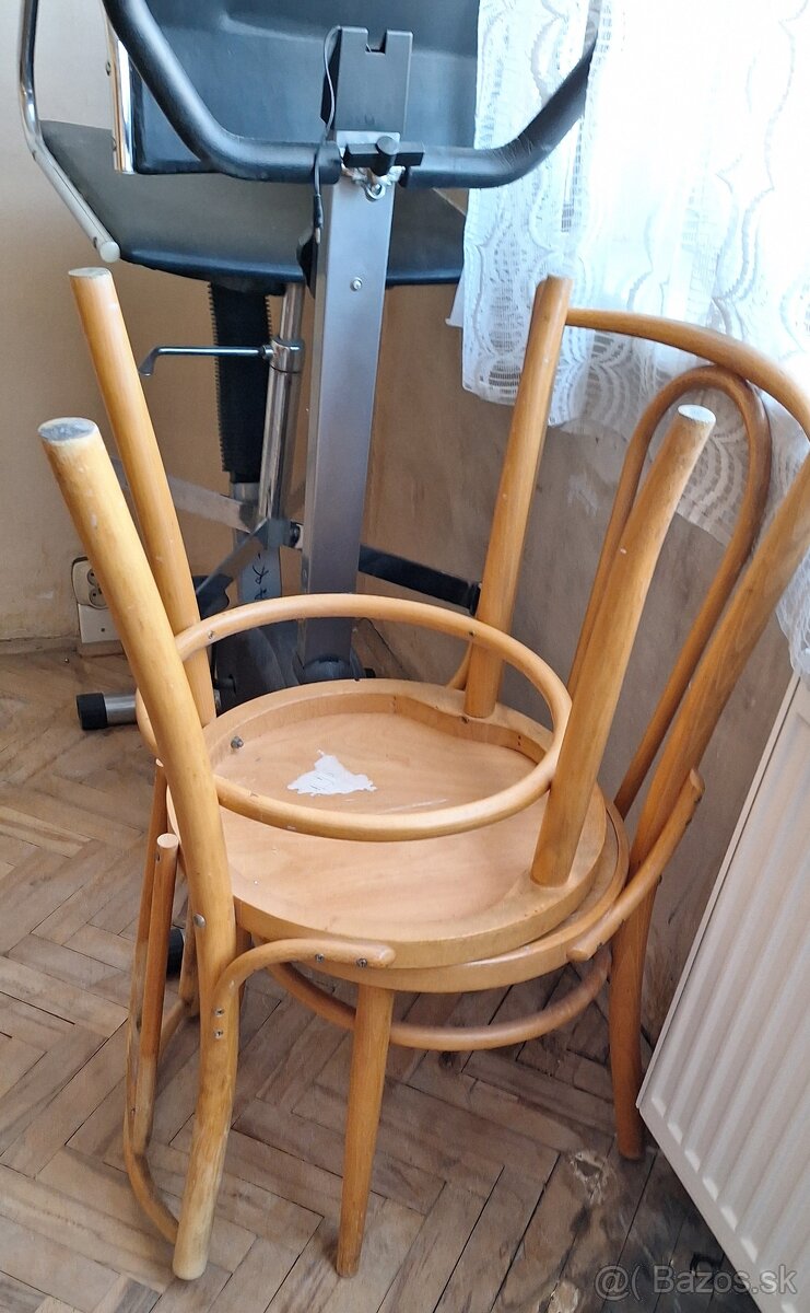 Retro drevené stoličky - 2