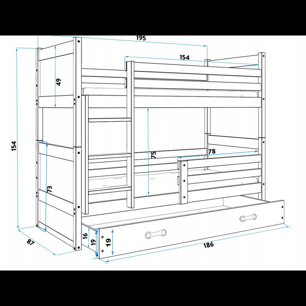 Poschodová posteľ - 2